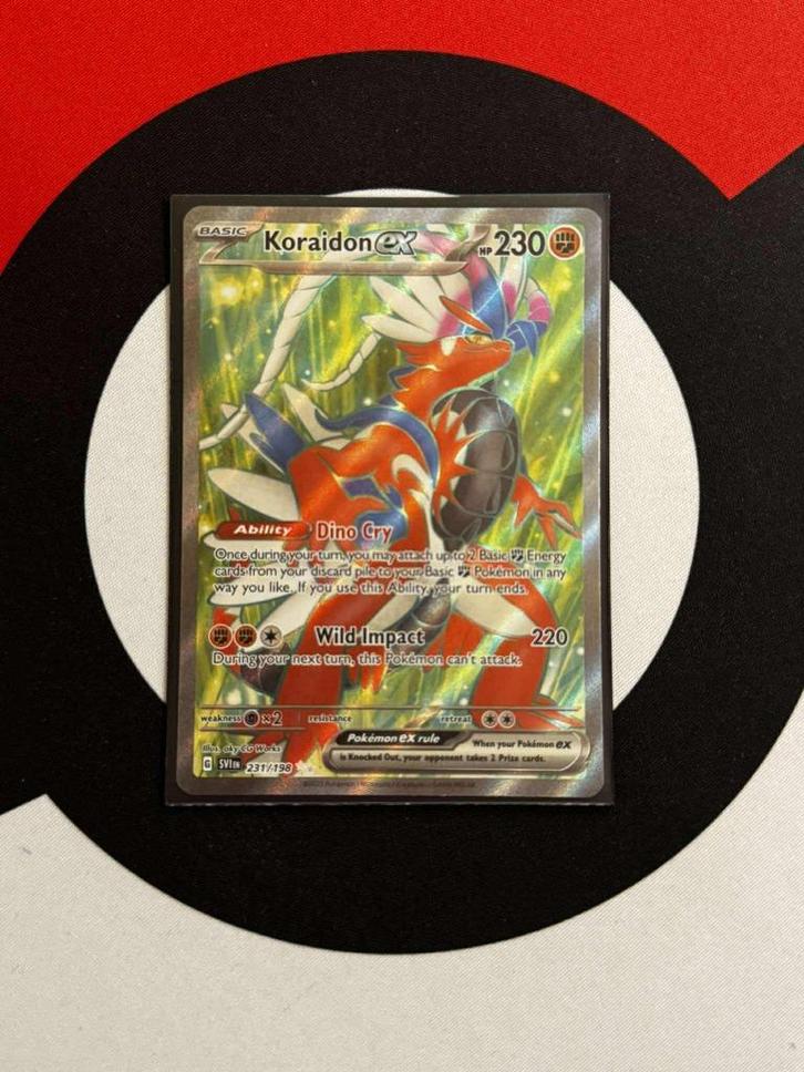 Pokémon - Scarlet & Violet - Koraidon EX (231/198) - NM, Hobby en Vrije tijd, Verzamelkaartspellen | Pokémon, Zo goed als nieuw