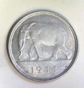 Belgisch Congo 50 fr 1944, Enlèvement ou Envoi, Monnaie en vrac, Argent, Argent