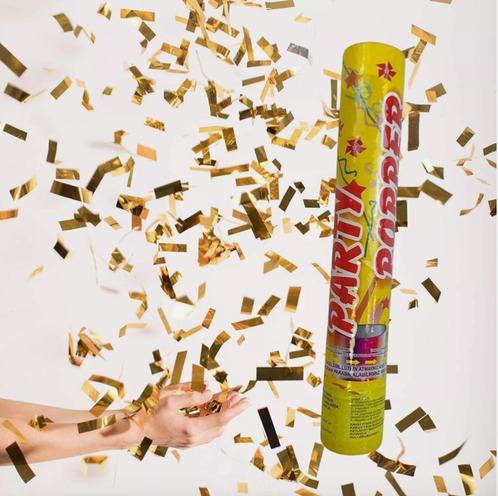 confetti party popper, 5 m effecthoogte, confettikanon, Hobby en Vrije tijd, Gezelschapsspellen | Overige, Nieuw, Ophalen of Verzenden