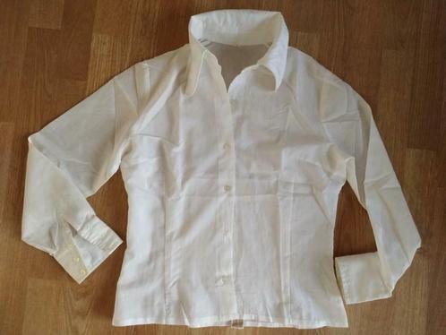 vintage geklede witte blouse, Vêtements | Femmes, Blouses & Tuniques, Taille 42/44 (L), Envoi