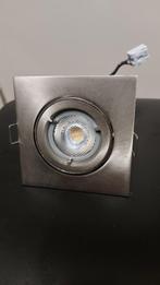 Inbouwspots vierkant inclusief lichtbron 20 stuks, Huis en Inrichting, Ophalen, Gebruikt, Metaal of Aluminium, Led