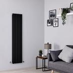 BLACKFRIDAY!!!!! RADIATEUR VERTICAL  NOIR OVAL MAT DOUBLE, Bricolage & Construction, Enlèvement, Radiateur, 60 à 150 cm, Neuf