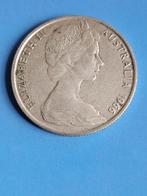 1966 Australië 50 cents in zilver Elizabeth II, Zilver, Losse munt, Verzenden