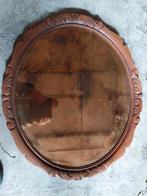 Oude ovalen spiegel met spotjes, Antiek en Kunst, Antiek | Spiegels, Ophalen, Ovaal, 50 tot 100 cm, Minder dan 100 cm