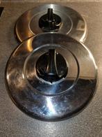 2 couvercles ronds en inox
sortie vapeur 22 et 24 cm, Enlèvement ou Envoi, Utilisé, Autres matériaux