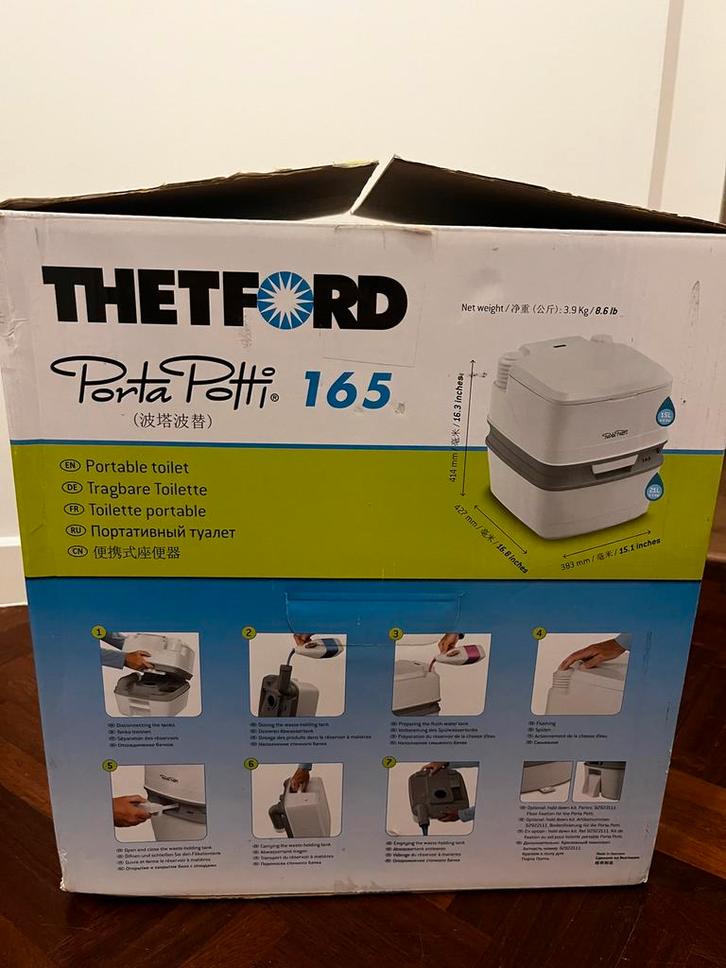 Thetford Porta Potti 165, Caravanes & Camping, Accessoires de camping, Comme neuf, Enlèvement