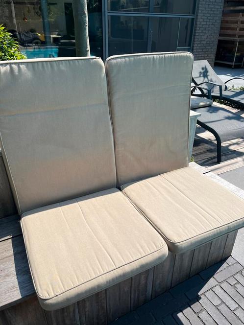 6 Stoelkussens, Gloster, 6 stuks, voor hoge rugleuning., Tuin en Terras, Tuinmeubel-accessoires, Zo goed als nieuw, Ophalen