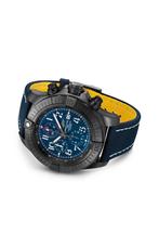Breitling Super Avenger chronograph 48 Night Mission, Handtassen en Accessoires, Horloges | Heren, Overige materialen, Leer, Breitling