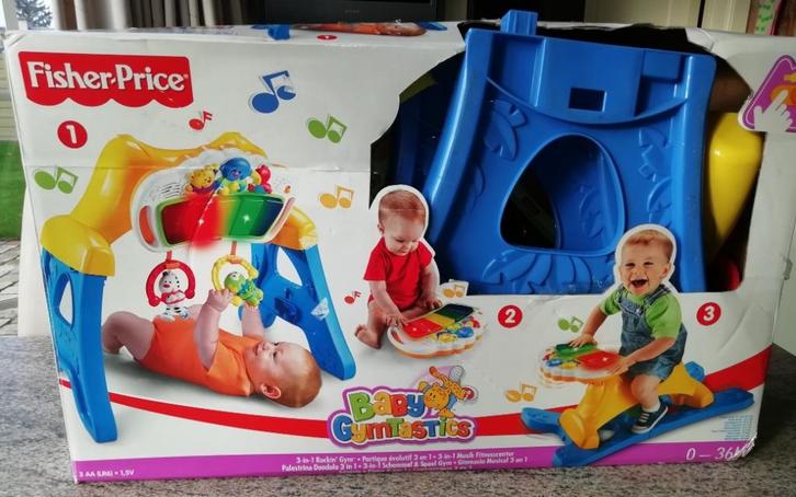 Fisher Price - Baby Gymtastics - 3in1 vloergym,xylofoon,...., Kinderen en Baby's, Speelgoed | Fisher-Price, Gebruikt, Met licht