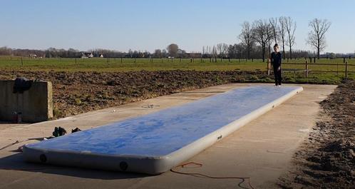 airtrack 12 m, Sport en Fitness, Turnen, Gebruikt, Materiaal, Blauw, Ophalen