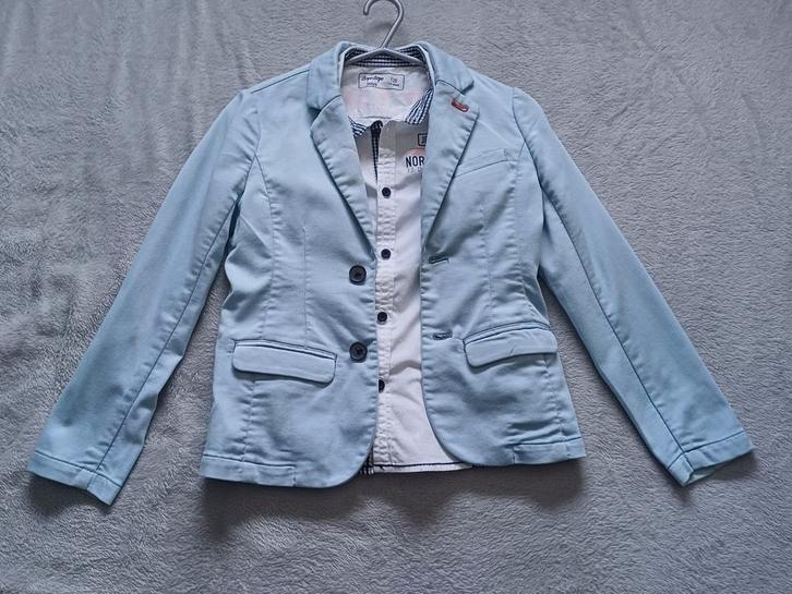 Hemd + blazer eerste communie / lentefeest, Kinderen en Baby's, Kinderkleding | Maat 128, Zo goed als nieuw, Ophalen of Verzenden