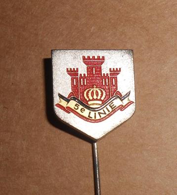 Kenteken / Pin ABL 5de Linie regiment jaren 50 - 60 BSD   beschikbaar voor biedingen