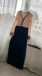 Kaftan dentelle en satijn, Kleding | Dames, Ophalen, Zo goed als nieuw, Wit