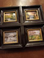 Limoges email vier jaargetijden, Antiek en Kunst, Antiek | Email, Ophalen