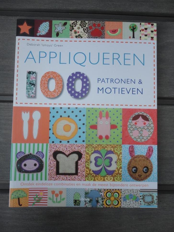 Appliqueren 100 Patronen & Motieven, Boeken, Hobby en Vrije tijd, Zo goed als nieuw, Borduren en Naaien, Ophalen of Verzenden