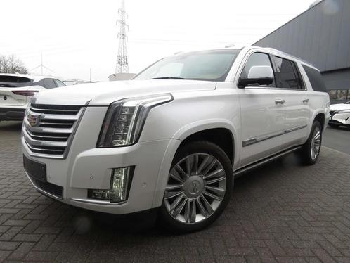 Cadillac Escalade 6.2i V8 Platinum ESV Lichte vracht, Auto's, Cadillac, Bedrijf, Te koop, Escalade, ABS, Achteruitrijcamera, Airbags