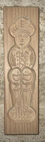 Houten speculaasvorm, speculaasplank, (speculaas) Piet, Ophalen