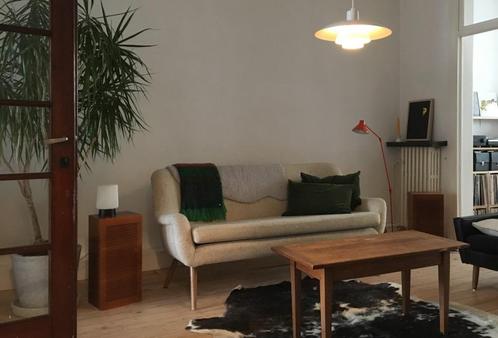 vintage 60s zetel, Huis en Inrichting, Zetels | Zetels, Gebruikt, Rechte bank, Driepersoons, 150 tot 200 cm, Minder dan 75 cm