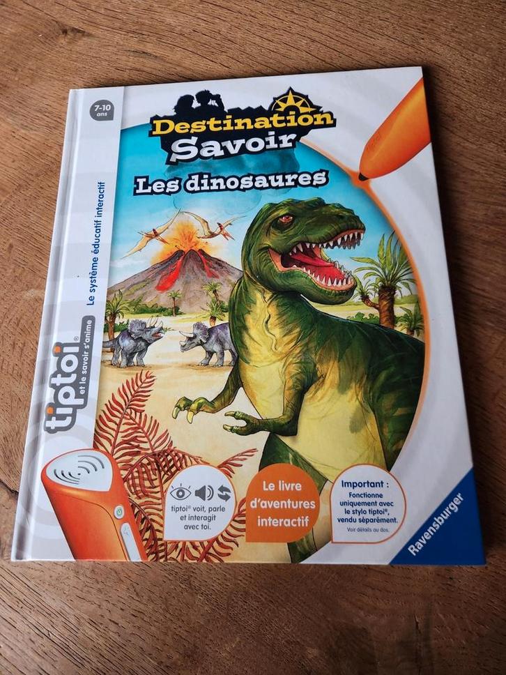 Livre Tiptoi "Les dinosaures", Enfants & Bébés, Jouets | Éducatifs & Créatifs, Comme neuf, Électronique, Découverte, Sonore, Enlèvement ou Envoi