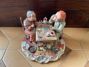 Vintage Capodimonte “ Ermete “ beeld beschikbaar voor biedingen