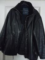 POHLAND zwarte lederen mantel - high quality, maat 56, Ophalen of Verzenden, Maat 56/58 (XL)