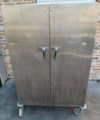 inox kast ( 4deuren ) op wielen     spotprijs, Ophalen, Gebruikt