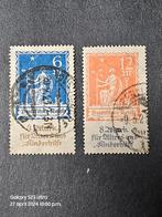 Duitse Rijk 1922 mi 233 en 234, Postzegels en Munten, Postzegels | Europa | Duitsland, Ophalen of Verzenden, Gestempeld