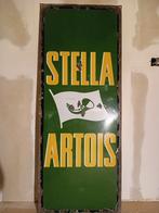 Stella Artois emaille reclamebord uit 1953, Verzamelen, Ophalen, Gebruikt, Reclamebord