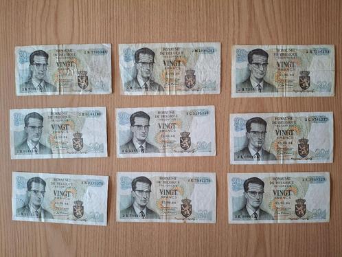 Oude bankbiljetten België 20 Frank, Postzegels en Munten, Munten en Bankbiljetten | Verzamelingen, Bankbiljetten, Ophalen of Verzenden