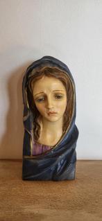 Zwaar handgeschilderd Maria beeldje, Ophalen of Verzenden, Christendom | Katholiek, Zo goed als nieuw, Beeld(je)