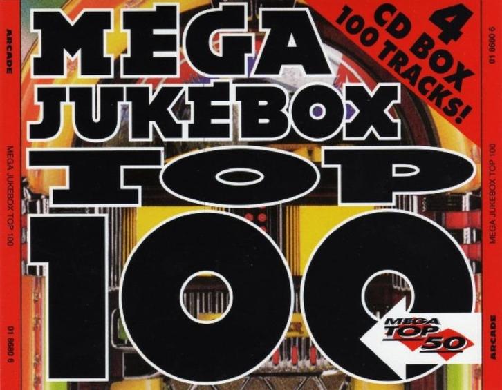 Mega Jukebox Top 100 Vol.1 & 2 - Various (2 x 4 CD), Cd's en Dvd's, Cd's | Verzamelalbums, Zo goed als nieuw, Pop, Boxset, Ophalen of Verzenden