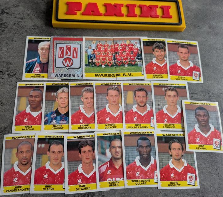 PANINI FOOTBALL 96 19 STICKERS 1996  WAREGEM VOETBAL, Hobby en Vrije tijd, Stickers en Plaatjes, Nieuw, Verzenden