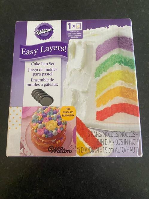 Bakvorm - Wilton easy layers cake pan set 15,2 cm - nieuw, Hobby en Vrije tijd, Taarten en Cupcakes maken, Nieuw, Bakvorm, Taarten