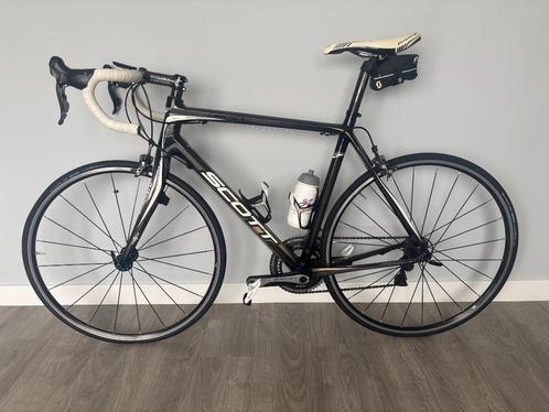 koersffiets scott full carbon met dura ace, Fietsen en Brommers, Fietsen | Racefietsen, Zo goed als nieuw, Heren, 15 tot 20 versnellingen