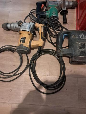 3 heavy duty klopboormachinr , 1 Hitachi,1 powerplus 1 ande  beschikbaar voor biedingen