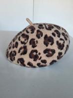 Béret en laine à imprimé léopard, Enlèvement ou Envoi, Porté