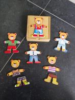 Houten Berenpuzzel - gevoelens, Kinderen en Baby's, Speelgoed | Kinderpuzzels, Van hout, Minder dan 10 stukjes, 6 maanden tot 2 jaar