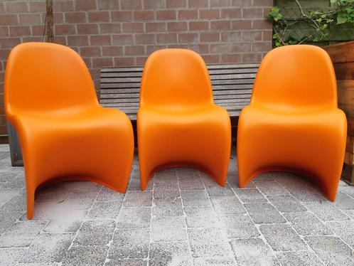 3 Vitra Panton Chair stoelen ( Verner Panton ), Huis en Inrichting, Stoelen, Gebruikt, Drie, Kunststof, Overige kleuren, Ophalen of Verzenden