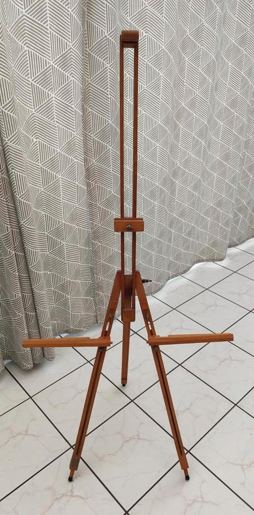 Grand chevalet en bois , pliable, pour Artistes peintres TBE, Hobby en Vrije tijd, Schilderen, Gebruikt, Ezel, Ophalen of Verzenden