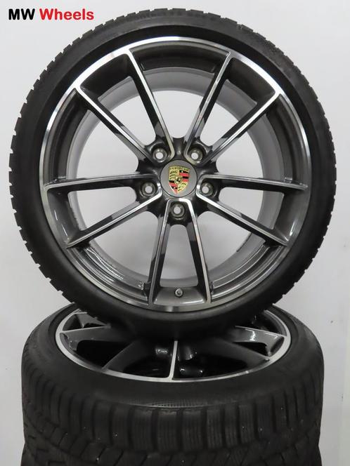Porsche 21 inch Origineel velgen 911 992 met winterbanden, Auto-onderdelen, Banden en Velgen, Banden en Velgen, Winterbanden, 20 inch