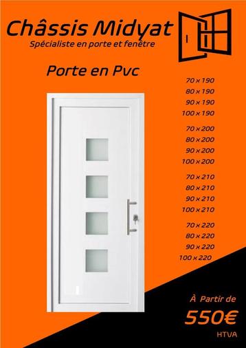 Porte d'entré Pvc 550€ beschikbaar voor biedingen
