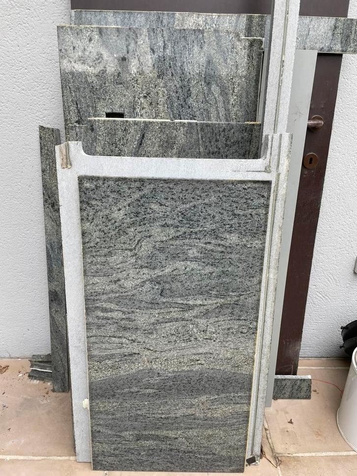 Graniet (grijs) werkblad grote partij 2/3cm, Doe-het-zelf en Bouw, Platen en Panelen, Ophalen