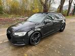 Audi A3 Sportback S-Line, Auto's, Zwart, Leder, Bedrijf, 5 deurs