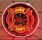 Fire Dept. neon en veel andere USA retro decoratie neons, Ophalen of Verzenden, Nieuw, Lichtbak of (neon) lamp