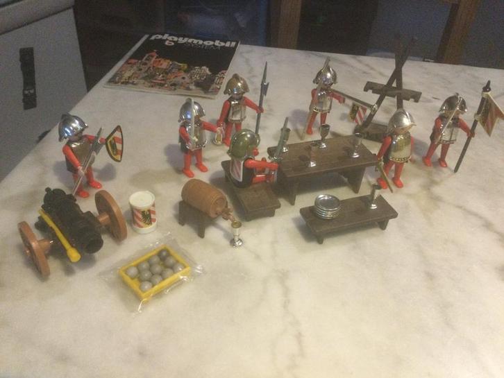 Playmobil soldats médiévaux vintage années 70-80., Kinderen en Baby's, Speelgoed | Playmobil, Gebruikt, Complete set, Ophalen