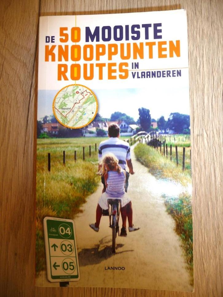 De 50 mooiste knooppunten routes in Vlaanderen, Boeken, Reisgidsen, Zo goed als nieuw, Fiets- of Wandelgids, Benelux, Ophalen of Verzenden