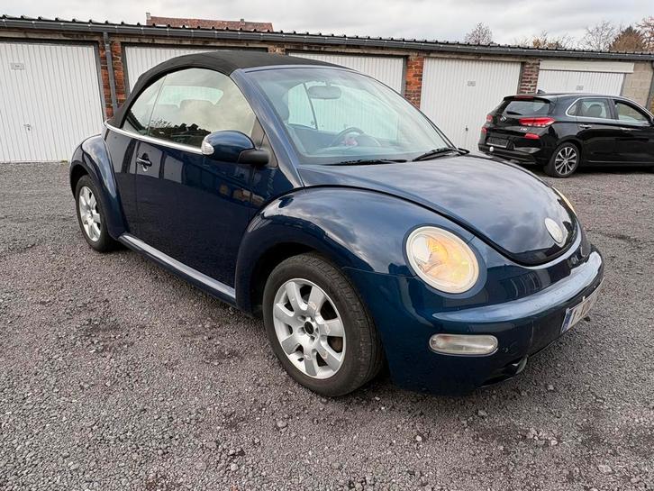 VW BEETLE 1.9TDI/2005/CABRIOLET/AIRCO/CUIR/EN BON ETAT, Auto's, Volkswagen, Bedrijf, Te koop, Beetle (Kever), ABS, Airbags, Airconditioning