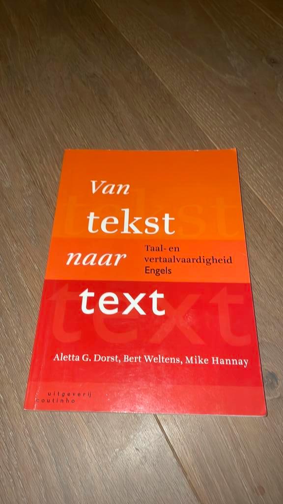 Aletta Dorst - Van tekst naar text, Boeken, Taal | Engels, Ophalen of Verzenden