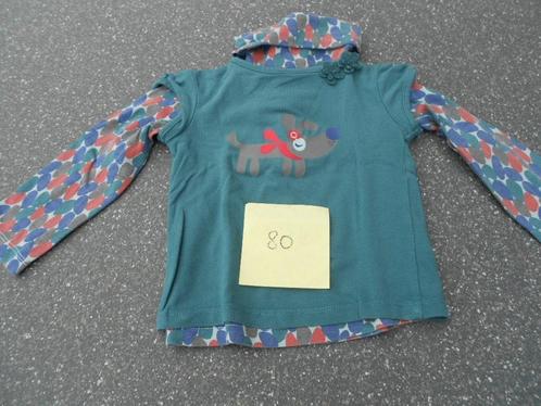 setje 2 stuks mt 80, Kinderen en Baby's, Babykleding | Maat 80, Gebruikt, Meisje, Truitje of Vestje, Ophalen of Verzenden