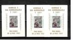 postzegels belgie  congo 3 blokken xx/x, Postzegels en Munten, Ophalen of Verzenden, Postfris, Orginele gom, Postfris